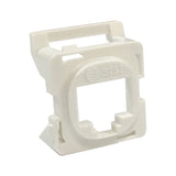 16R00NV001B-WT6Z White Clipsal 30 Series Mech Bezel Adaptor for Keystone Jacks from AT&T Cabling Systems