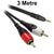 3M RCA to 3.5mm Stereo Audio Lead Dueltek 2RCA-3.5-03