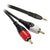 RCA to 3.5mm Stereo Audio Lead Dueltek