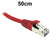 50cm Red CAT6A S/FTP Patch Lead with Snag Free Connectors Dueltek CAT6A-0.5-RE