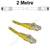 2M Yellow CAT6 RJ45 Cable UTP6-02-YE