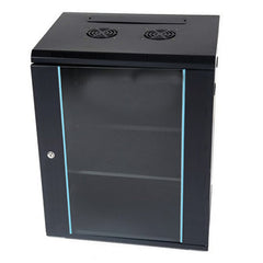22RU Wall Mount Data Cabinet with Fans from Dueltek