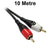 10 Metre RCA Stereo Audio Lead Dueltek 2RCA-10