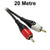 20 Metre RCA Stereo Audio Lead Dueltek 2RCA-20