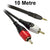 10M RCA to 3.5mm Stereo Audio Lead Dueltek 2RCA-3.5-10