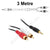 3M RCA to 3.5mm Stereo Cable 2RCA-3.5-3-L
