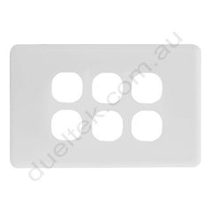 Clipsal Compatible Wall Plate - WPC-6