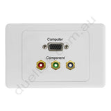 Clipsal 2000 AV Wall Plate VGA Component RGB