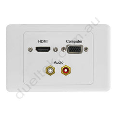 Clipsal AV Wall Plate HDMI VGA RCA Audio