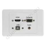 Clipsal AV Wall Plate HDMI VGA USB Stereo