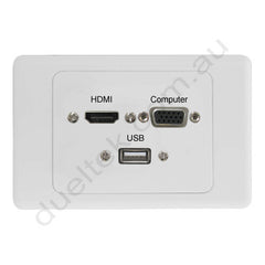 Clipsal AV Wall Plate HDMI VGA USB