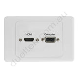 Clipsal AV Wall Plate HDMI VGA