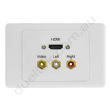 Clipsal AV Wall Plate HDMI Composite