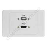 Clipsal 2000 Wall Plate HDMI USB