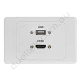 Clipsal 2000 Wall Plate HDMI USB