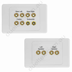 Clipsal 2000 5.1 Surround Sound Wall Plate