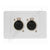 Clipsal 2000 Wall Plate dual 4-pin Amphenol XLR