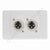 Clipsal 2000 Wall Plate dual 3-pin Amphenol XLR