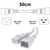 50cm White C19-C20 15A Enterprise Class Extension Cord CAB27-005-WHI