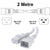 2M White C19-C20 15A Enterprise Class Extension Cord CAB27-020-WHI