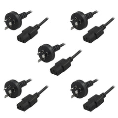 5 Pack of 5M AUS/NZ IEC Appliance Cords