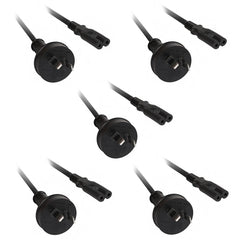 5 Pack of 3M IEC-C7 Figure 8 Power Cord CAB28A-3