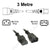 3M Black IEC-C13 to IEC-C14 Power Extension Cord CAB29-3