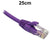 25cm Purple CAT6 RJ45 UTP Patch Lead Dueltek CAT6-0.25-PUR