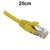 25cm Yellow CAT6 RJ45 UTP Patch Lead Dueltek CAT6-0.25-YEL