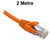 2M Orange CAT6 RJ45 UTP Patch Lead Dueltek CAT6-02-ORN