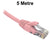 5M Pink CAT6 RJ45 UTP Patch Lead Dueltek CAT6-05-PNK