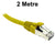 2M Yellow CAT6A S/FTP Patch Lead with Snag Free Connectors Dueltek CAT6A-02-YE
