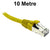 10M Yellow CAT6A S/FTP Patch Lead with Snag Free Connectors Dueltek CAT6A-10-YE