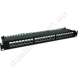 24-Port CAT6A Shielded Patch Panel