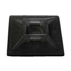 Black Adhesive Cable Tie Mounts CTB-19-100B