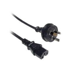 Black IEC-C15 to Australian 3-Pin High Temperature Power Cable