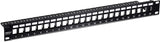 TC-KP24S 24-Port 1RU Blank Unloaded Shielded Patch Panel for Keystone Data Jacks TRENDnet