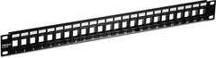 TC-KP24 - 24-Port 1RU Blank Unloaded Unshielded Patch Panel for Keystone Data Jacks TRENDnet 