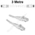 3M White CAT6 RJ45 Cable UTP6-03-WH
