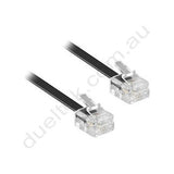 RJ11 Modular Line Cord - Black